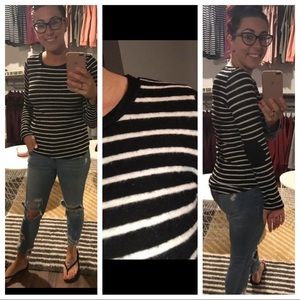 Stripped elbow patches